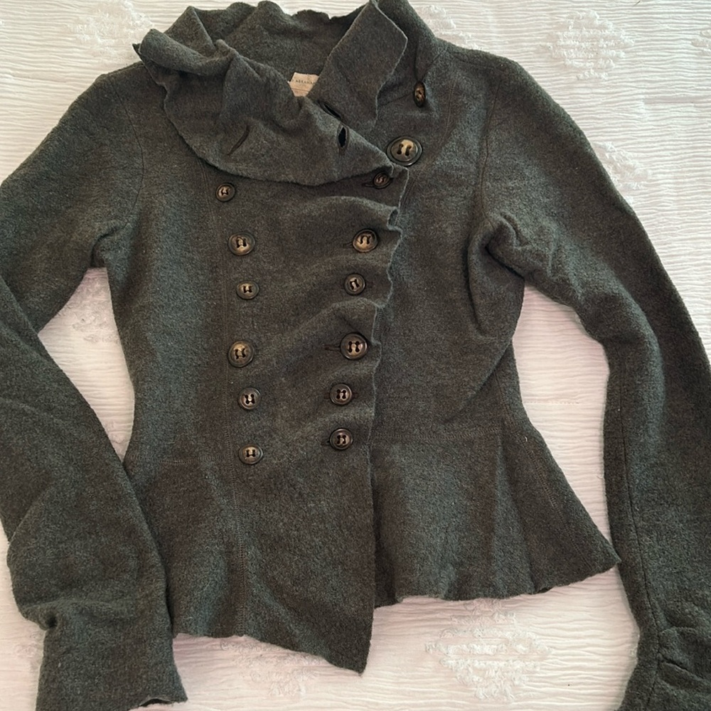Anthropology 100% wool jacket